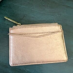 Katie Loxton Alexa Metallic Beach Card Holder- gold . Out of stock online.